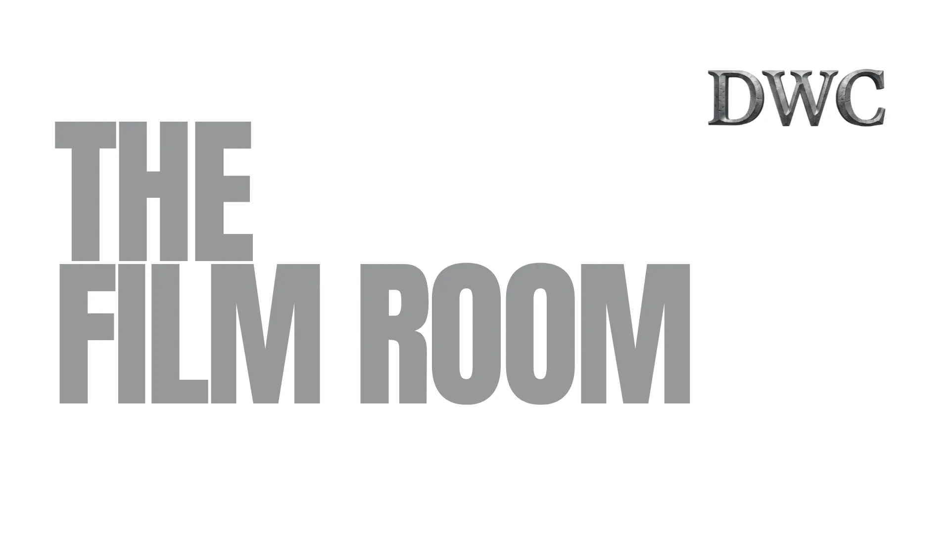 The Film Room — series title card.